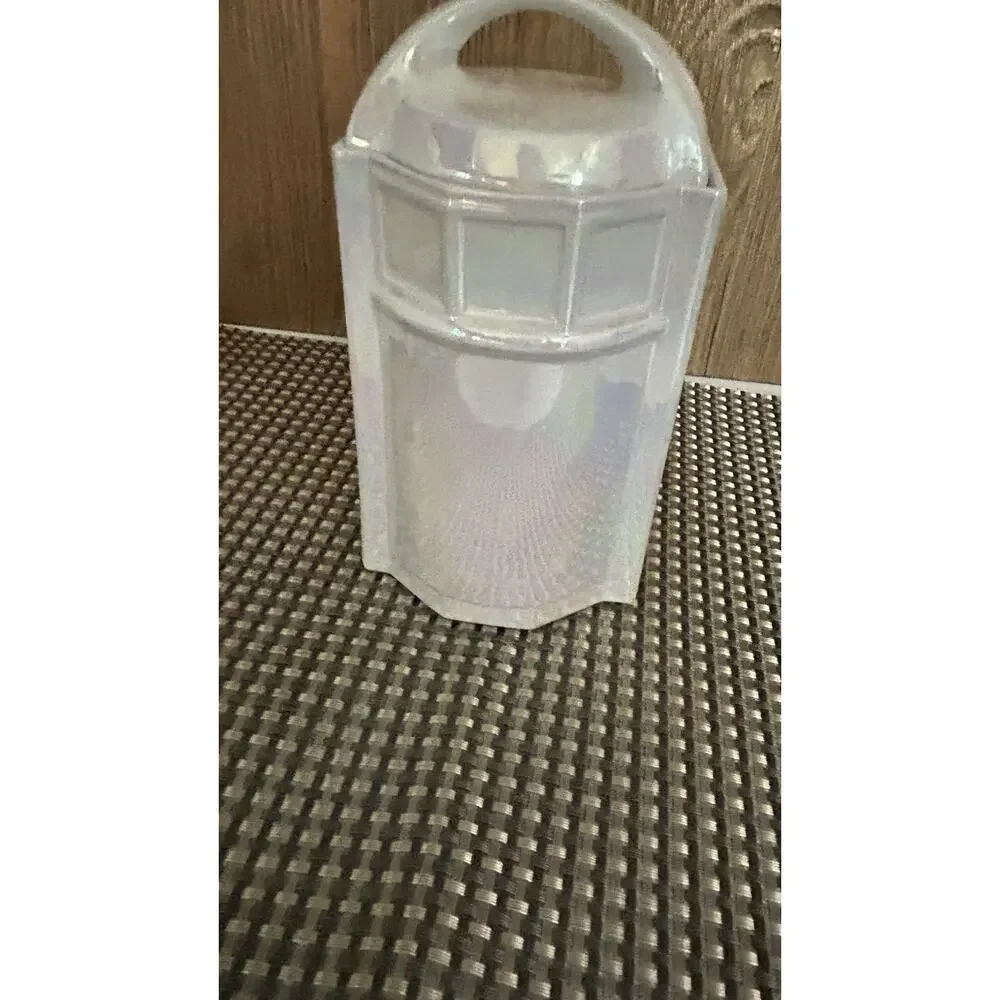 German Lusterware - TEA- Canister Vintage Gold Trim OPALESCENT Ceramic